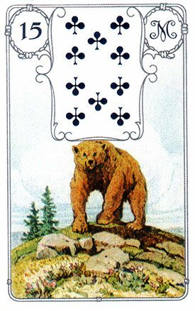 15. Bär - Lenormandkarten