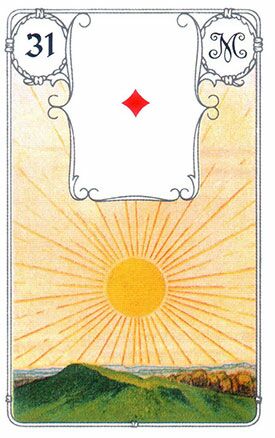 31. Sonne - Lenormandkarten