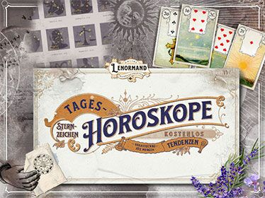 Lenormandkarten kostenloses Tageshoroskop für morgen - Kartenlegen online