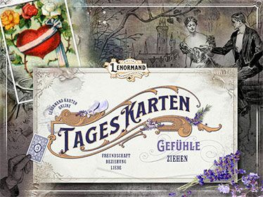 Lenormandkarten kostenlose Tageskarte Gefühl und Liebe - Kartenlegen