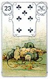 23. Mäuse - Lenormandkarten