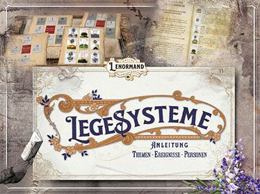 Lenormandkarten kostenlos Legesystem 9er Legung Anleitung zum Kartenlegen lernen