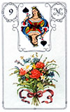 9. Blumen - BEDEUTUNG: Freude, Geschenk, Erfolg, Glück, Heiterkeit, Besuch, freudige Überraschung, Feier, Einladungen, Vorstellungsgespräch